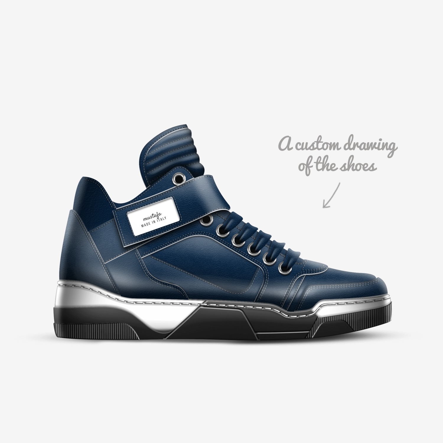mustafa custom made in Italy shoes by Mustafa özyılmaz | Sketch view