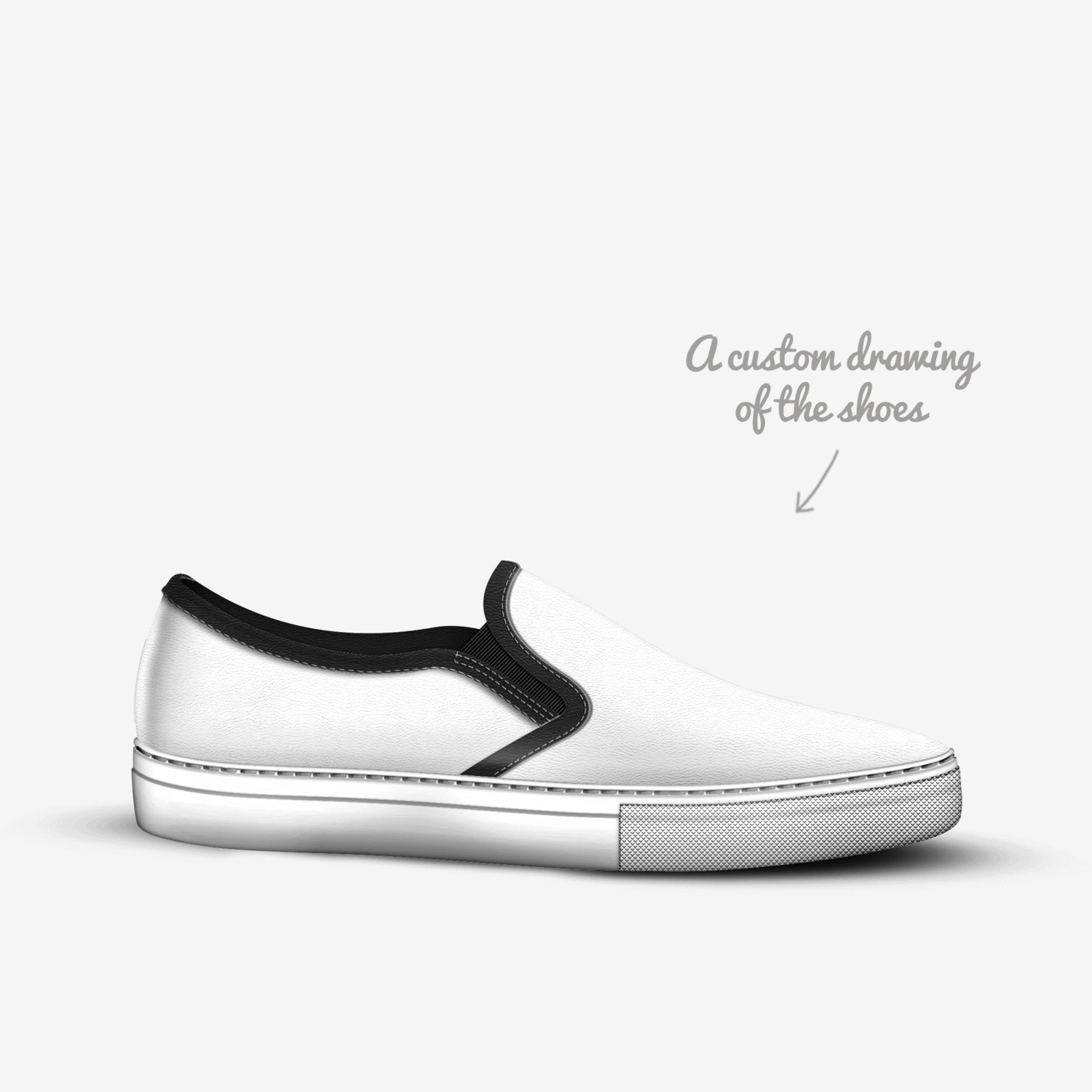 fazed custom made in Italy shoes by Fazed Shoes | Sketch view