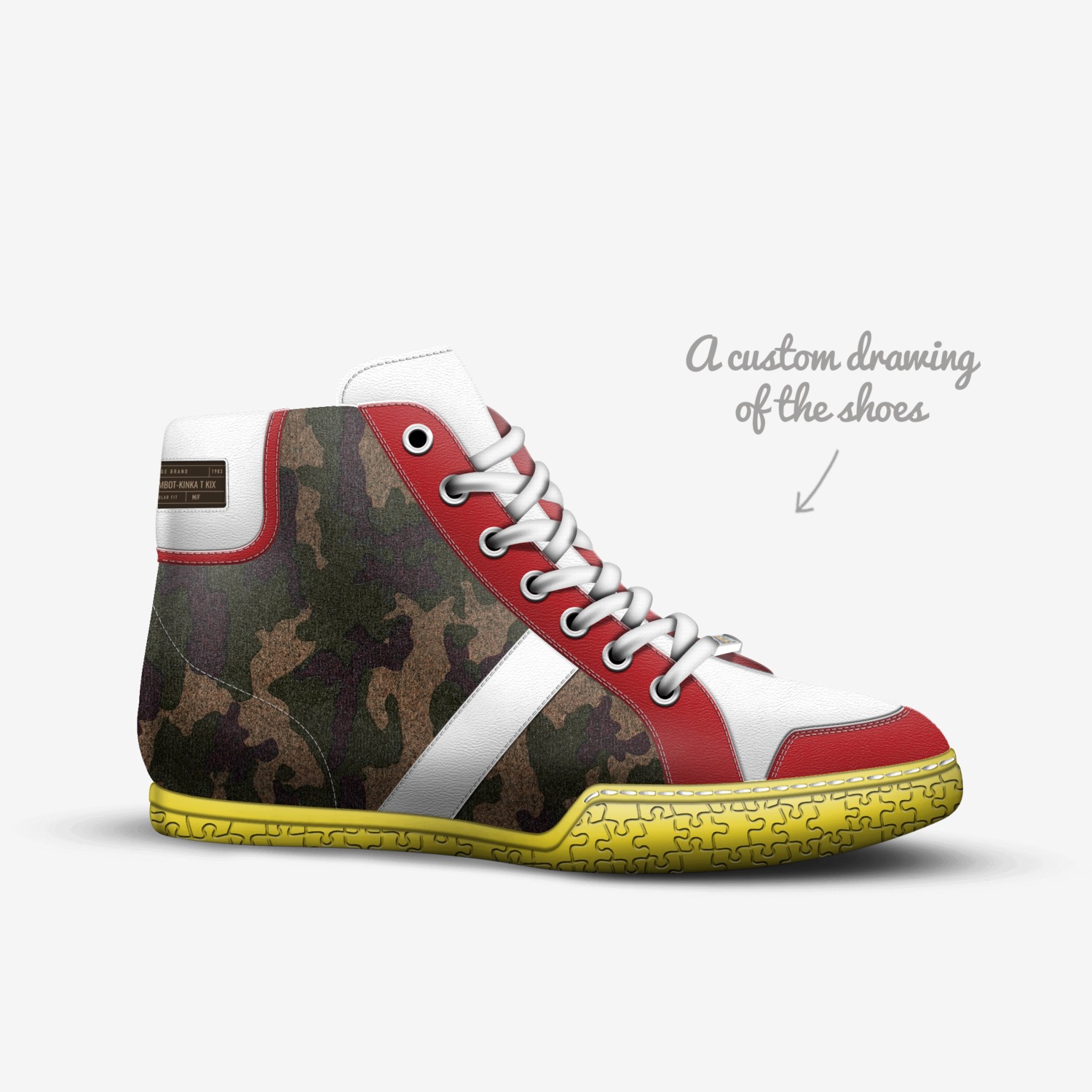 Rambot-Kinka T Kix custom made in Italy shoes by Kinka T Kix | Sketch view