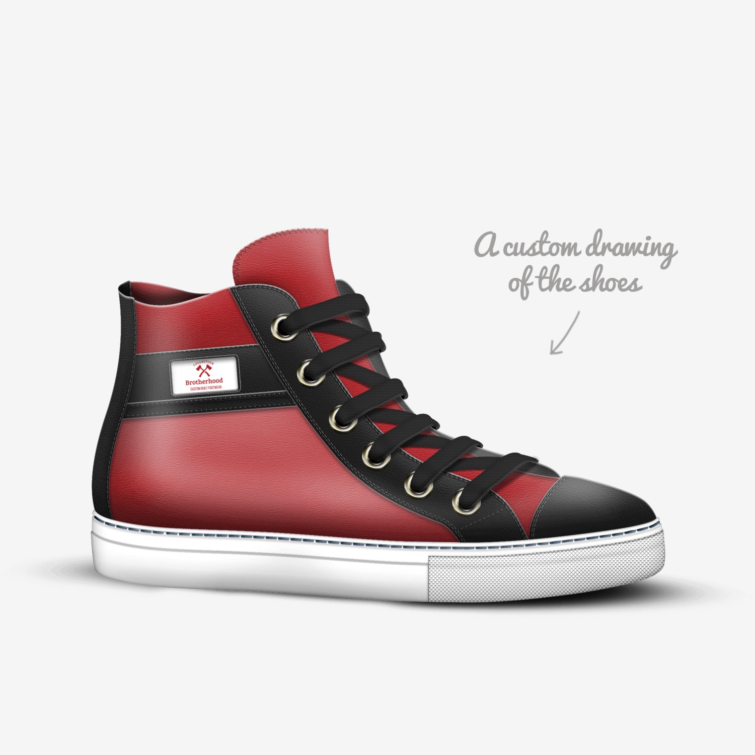Brotherhood  custom made in Italy shoes by Niteman Cordle | Sketch view