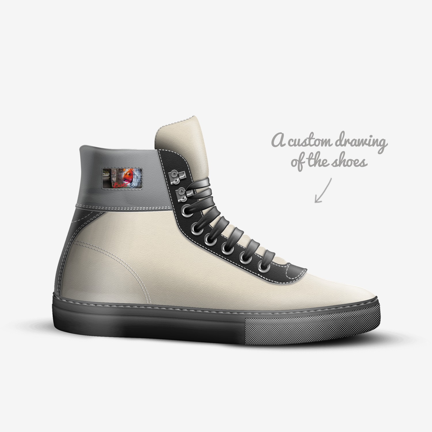 Burt custom made in Italy shoes by Davis Burt | Sketch view