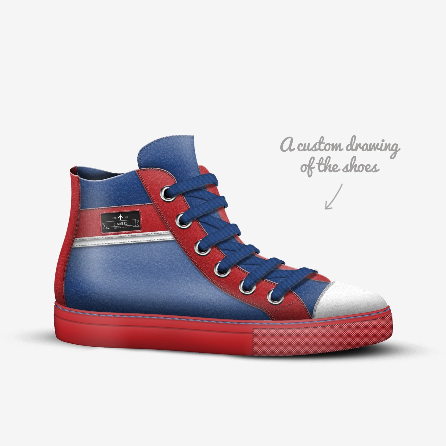CT SHOE CO. custom made in Italy shoes by Colton Turlington | Sketch view