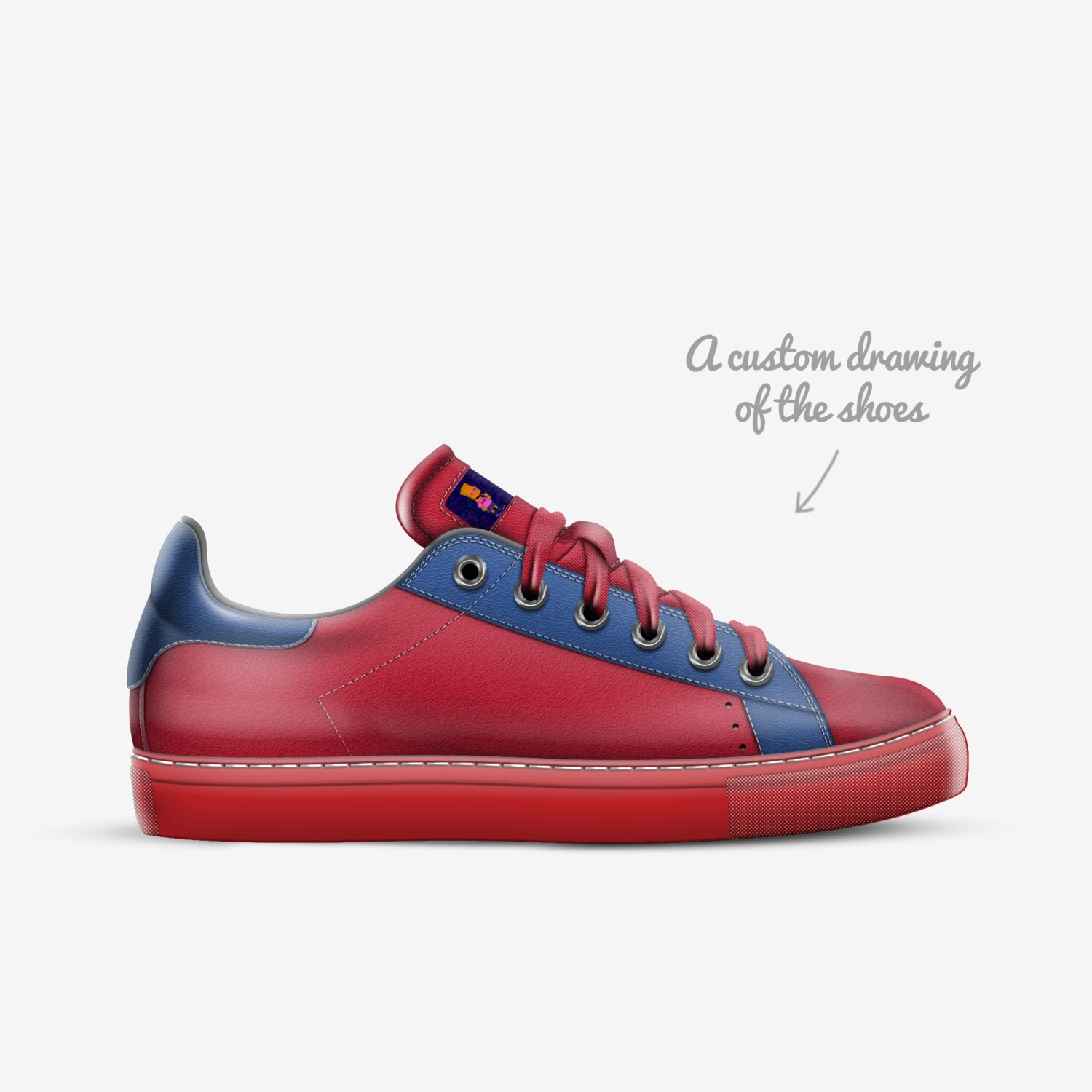 HTX FAM custom made in Italy shoes by Andre Batts | Sketch view