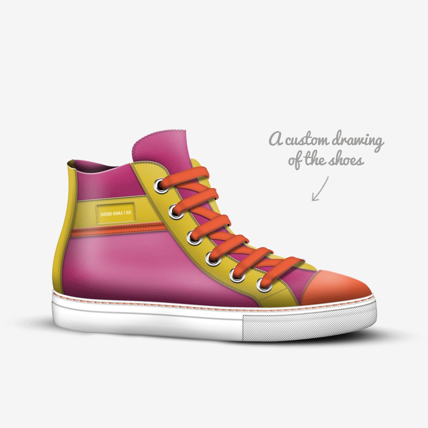 Sherbi-Kinka T Kix custom made in Italy shoes by Kinka T Kix | Sketch view