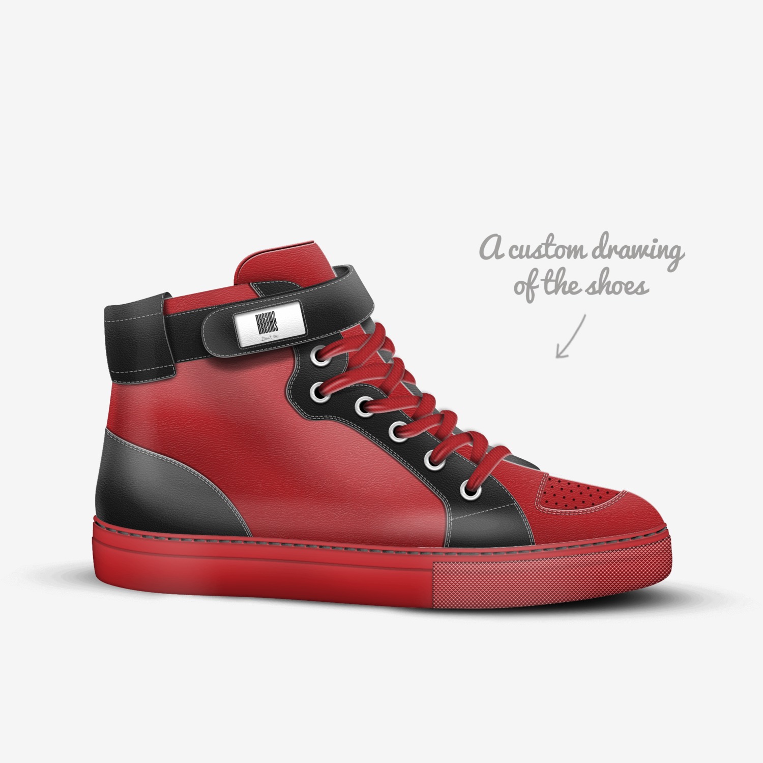 dreams don't lie custom made in Italy shoes by Enam Montgomery | Sketch view