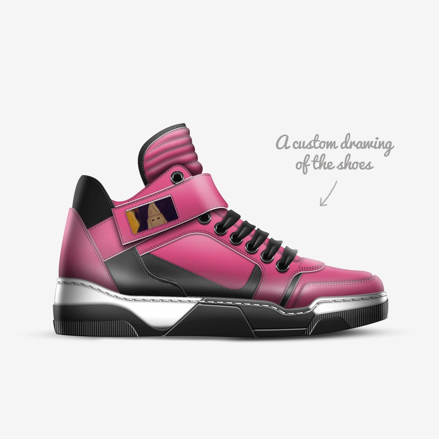 Dj Shoe custom made in Italy shoes by Damian Carpenter | Sketch view