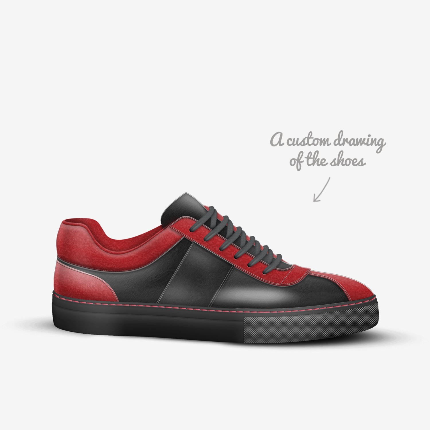 Fuck You Shoes custom made in Italy shoes by Troy Billiot | Sketch view