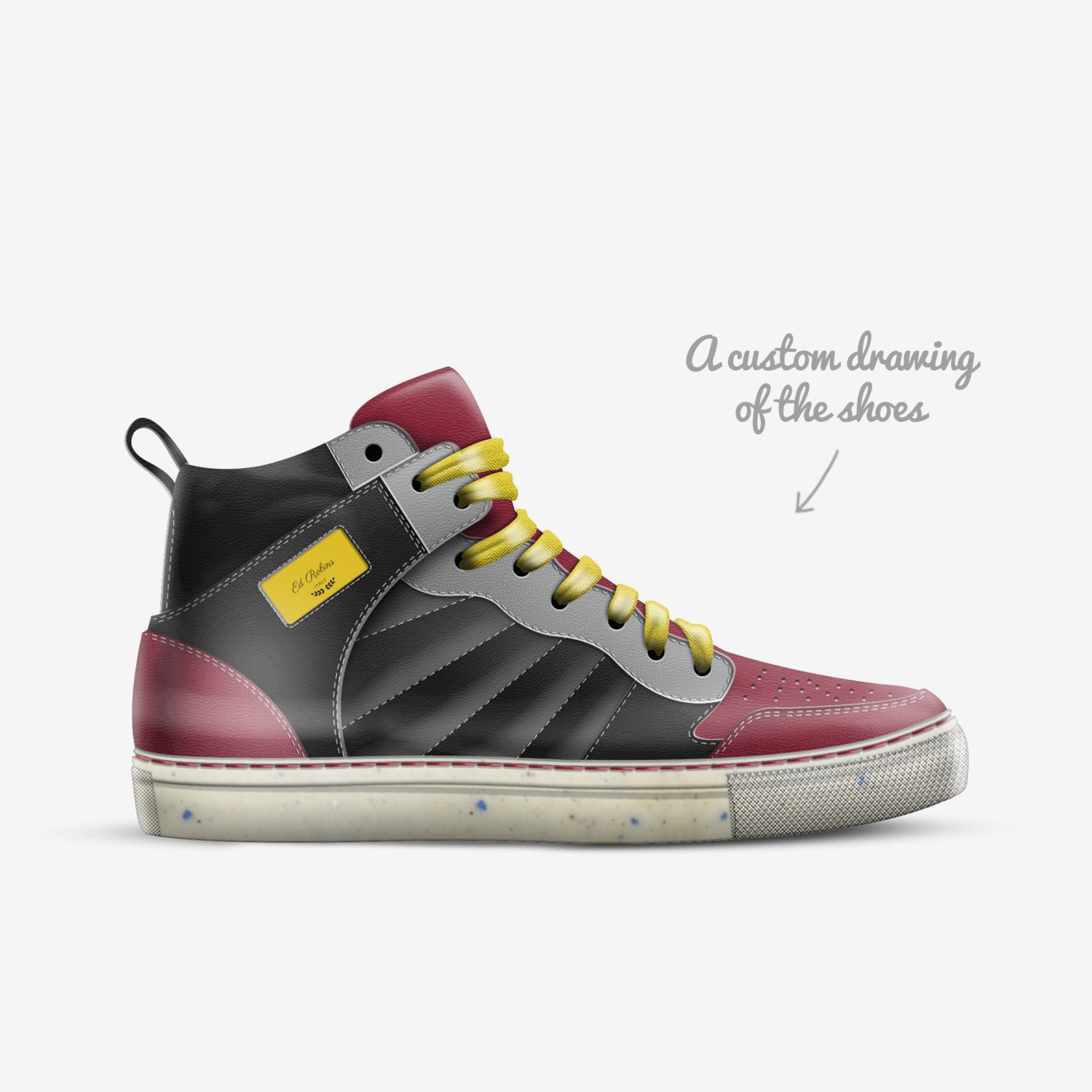 Ed Robins  custom made in Italy shoes by Ed Robins | Sketch view