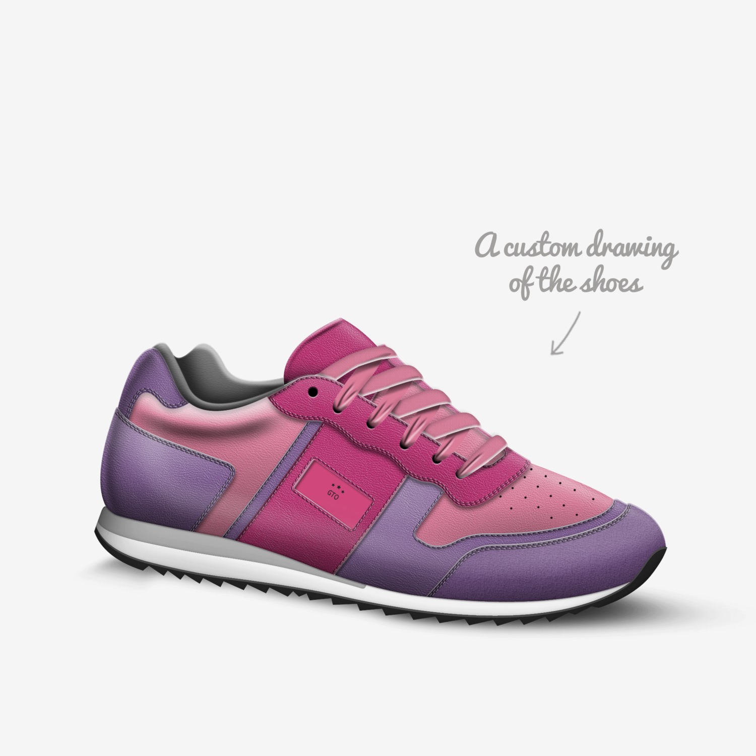 Hhhy custom made in Italy shoes by Tahjze Nichols | Sketch view