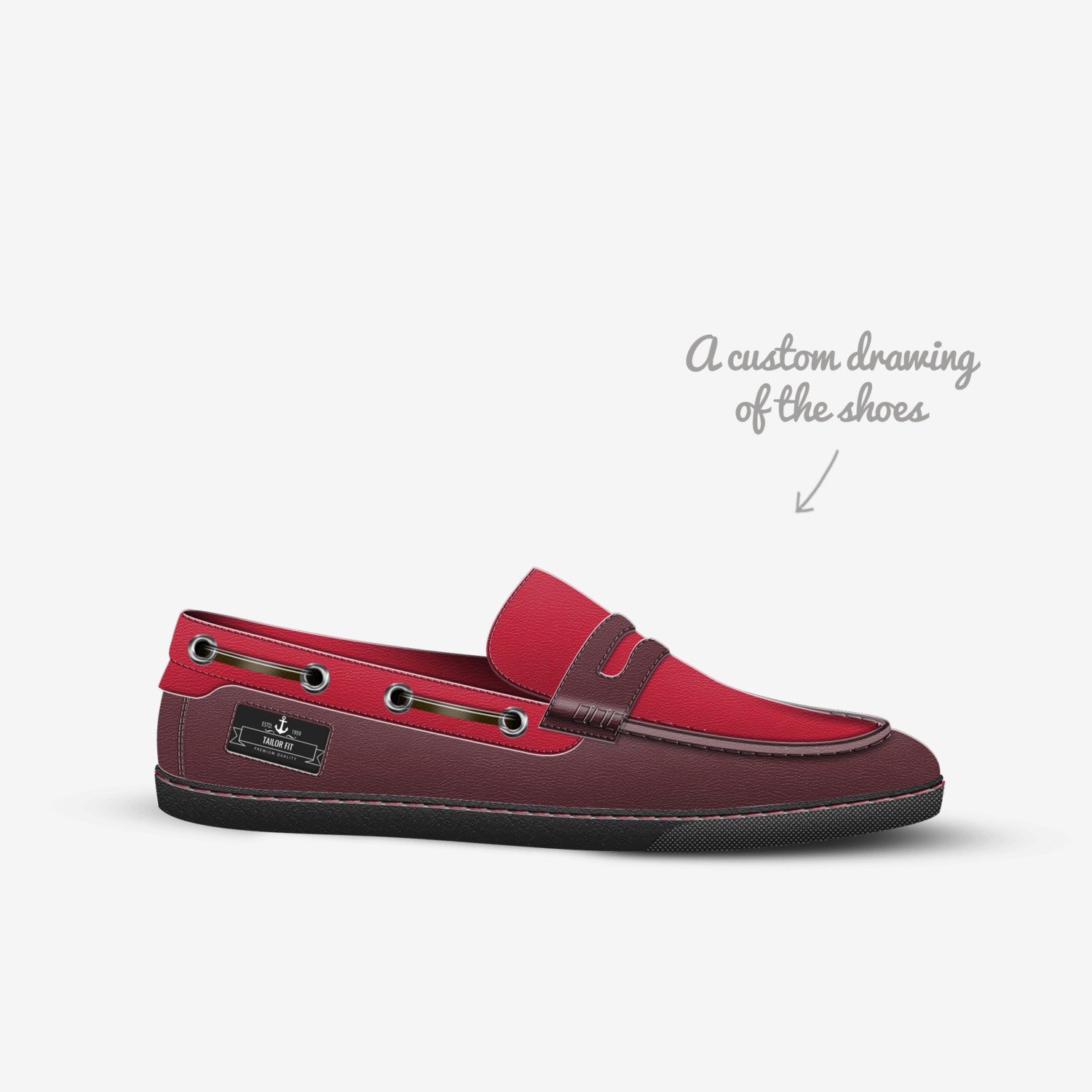 TAILOR FIT custom made in Italy shoes by Talor Fiit | Sketch view