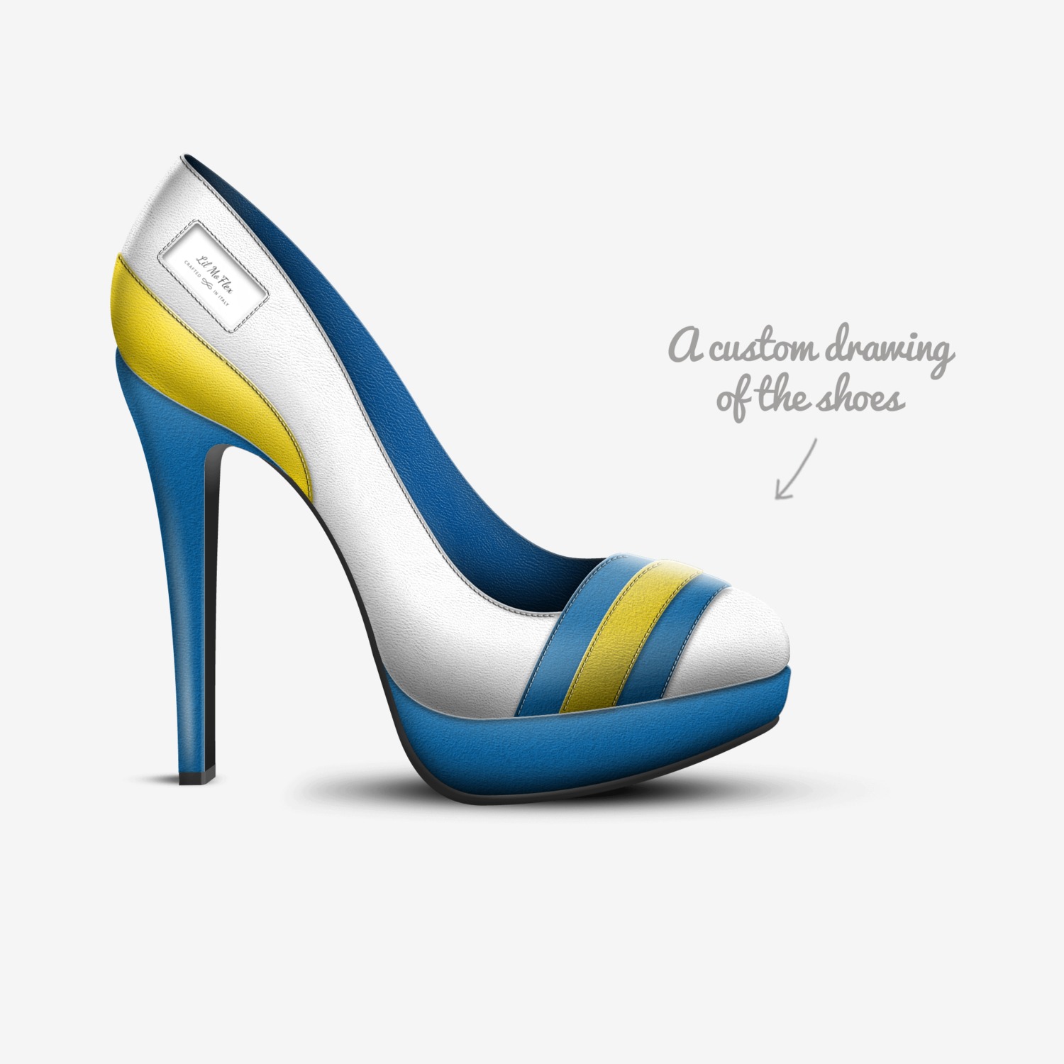 The MoFlex  custom made in Italy shoes by Jaqwon | Sketch view