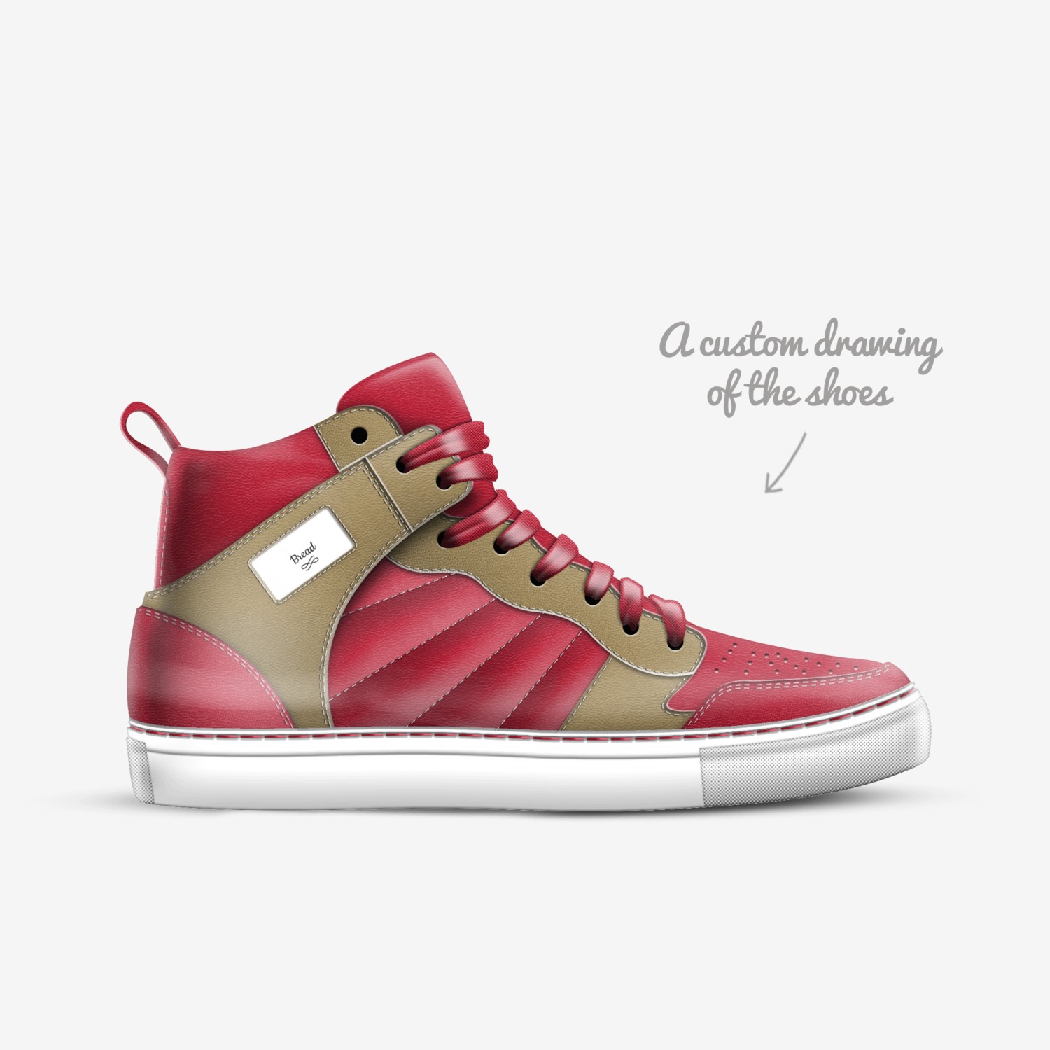 Bread custom made in Italy shoes by Tanner Karins | Sketch view
