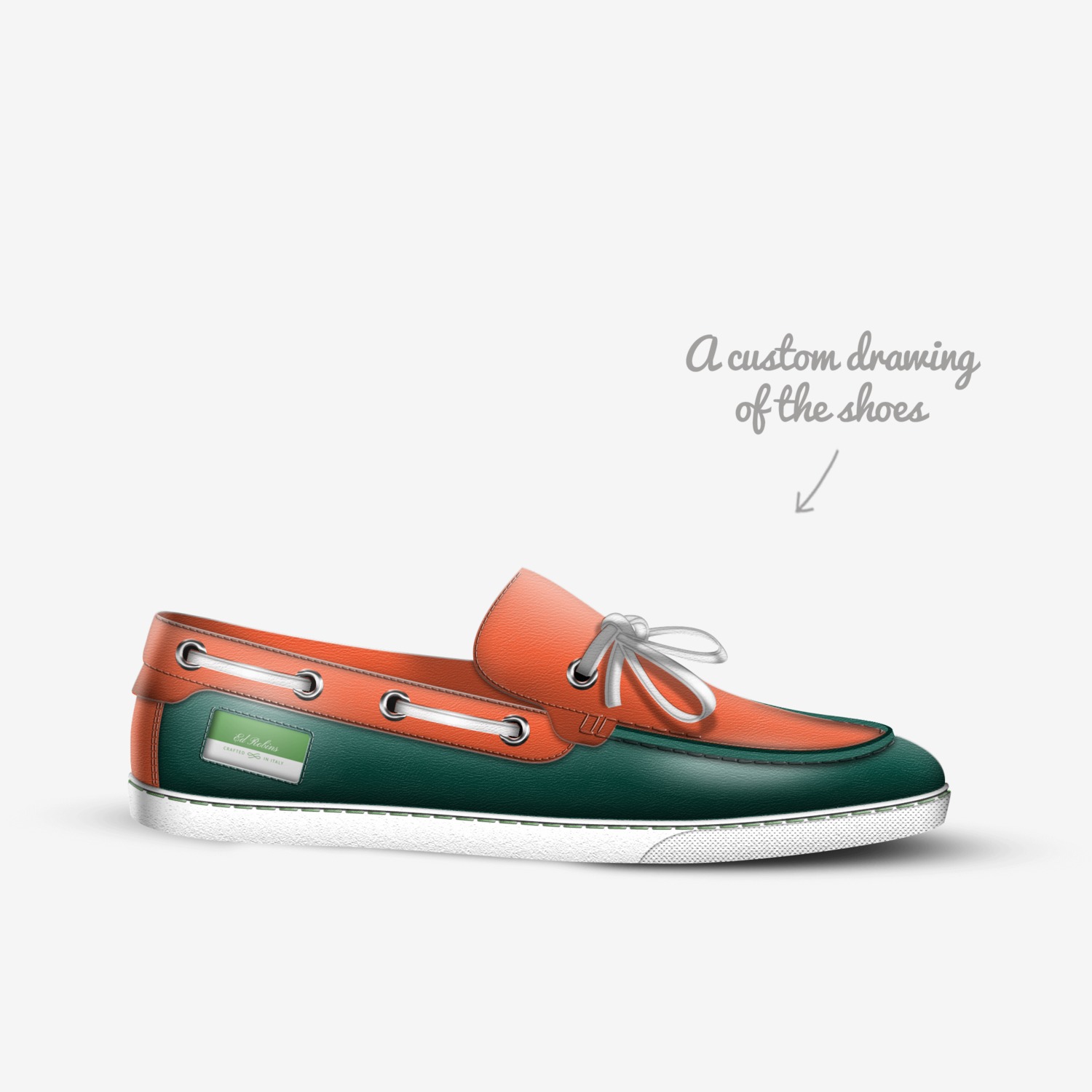 Ed Robins custom made in Italy shoes by Ed Robins | Sketch view