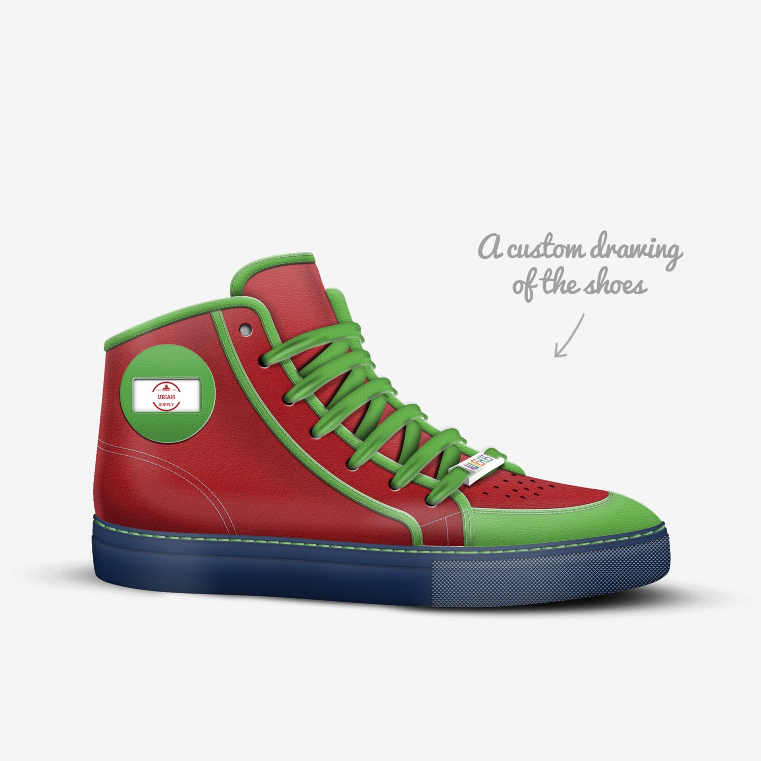Uriah custom made in Italy shoes by Vindy Irving | Sketch view