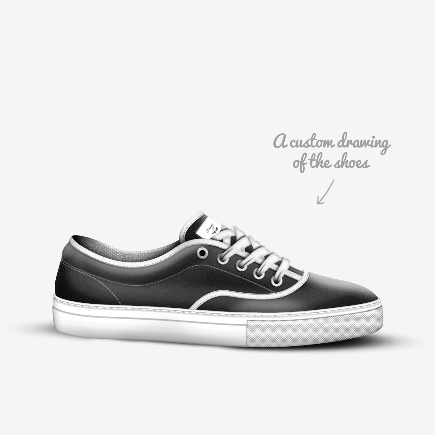 Smuggs  custom made in Italy shoes by Sammy Engle | Sketch view