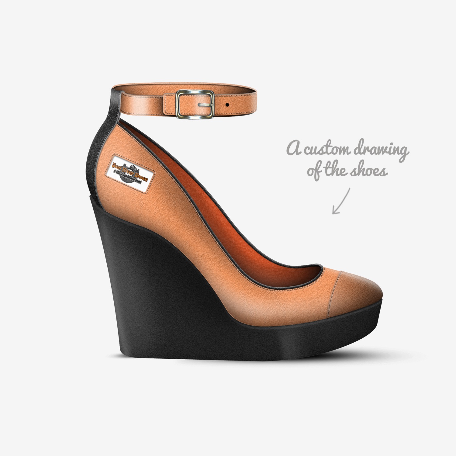 Nicole custom made in Italy shoes by Vincent Fews | Sketch view