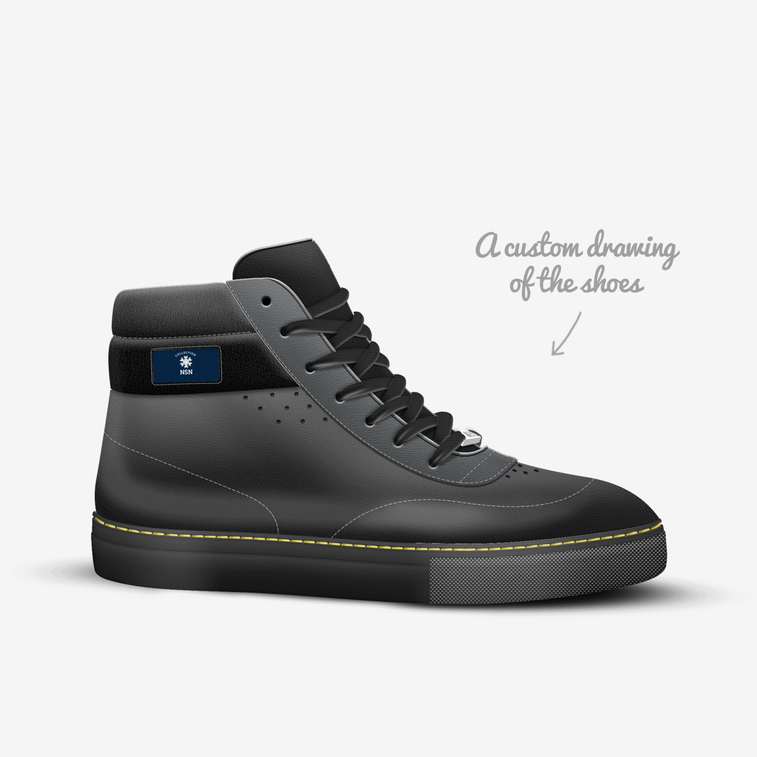 “Metal”boots custom made in Italy shoes by Red .... | Sketch view