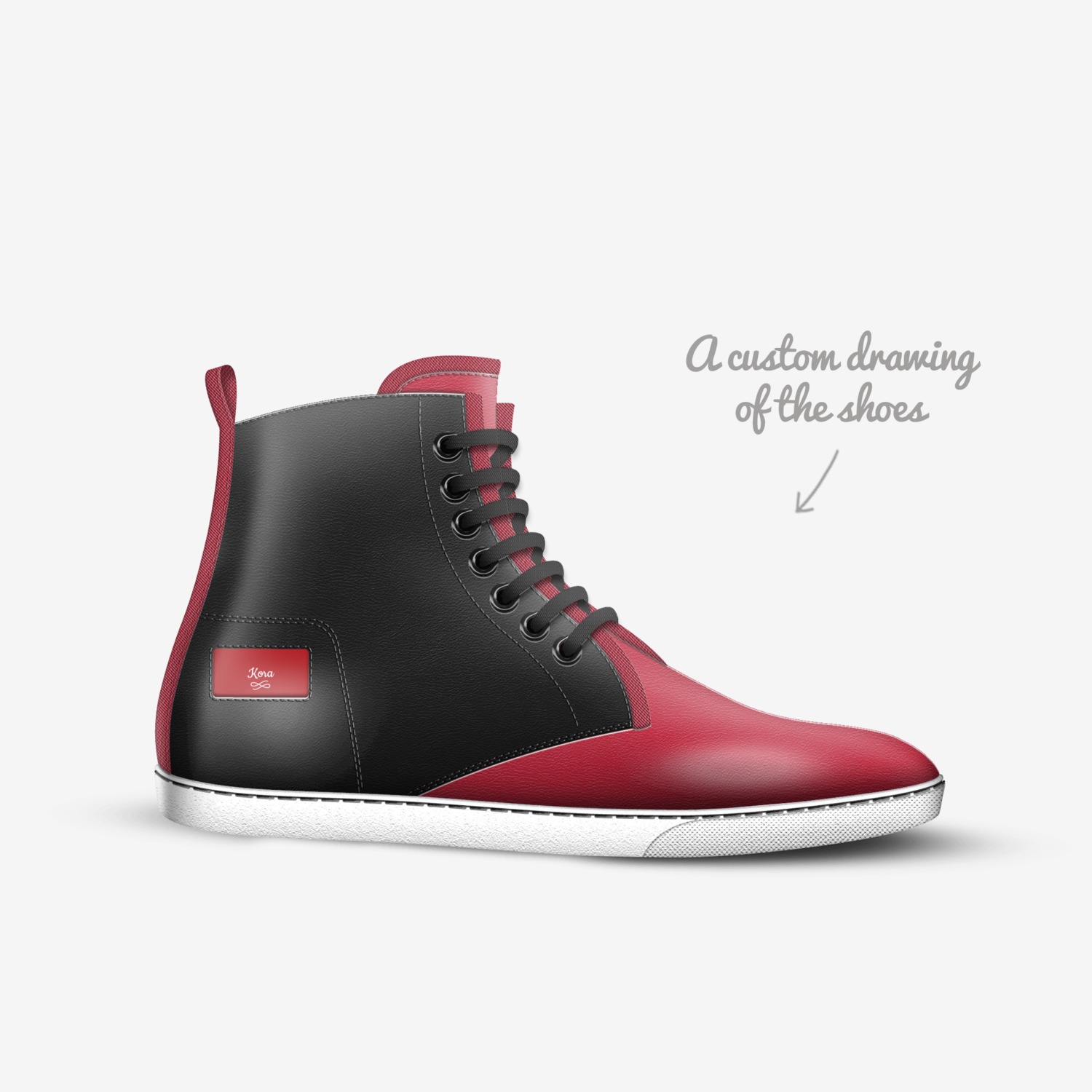 Kora custom made in Italy shoes by Preston Smith | Sketch view