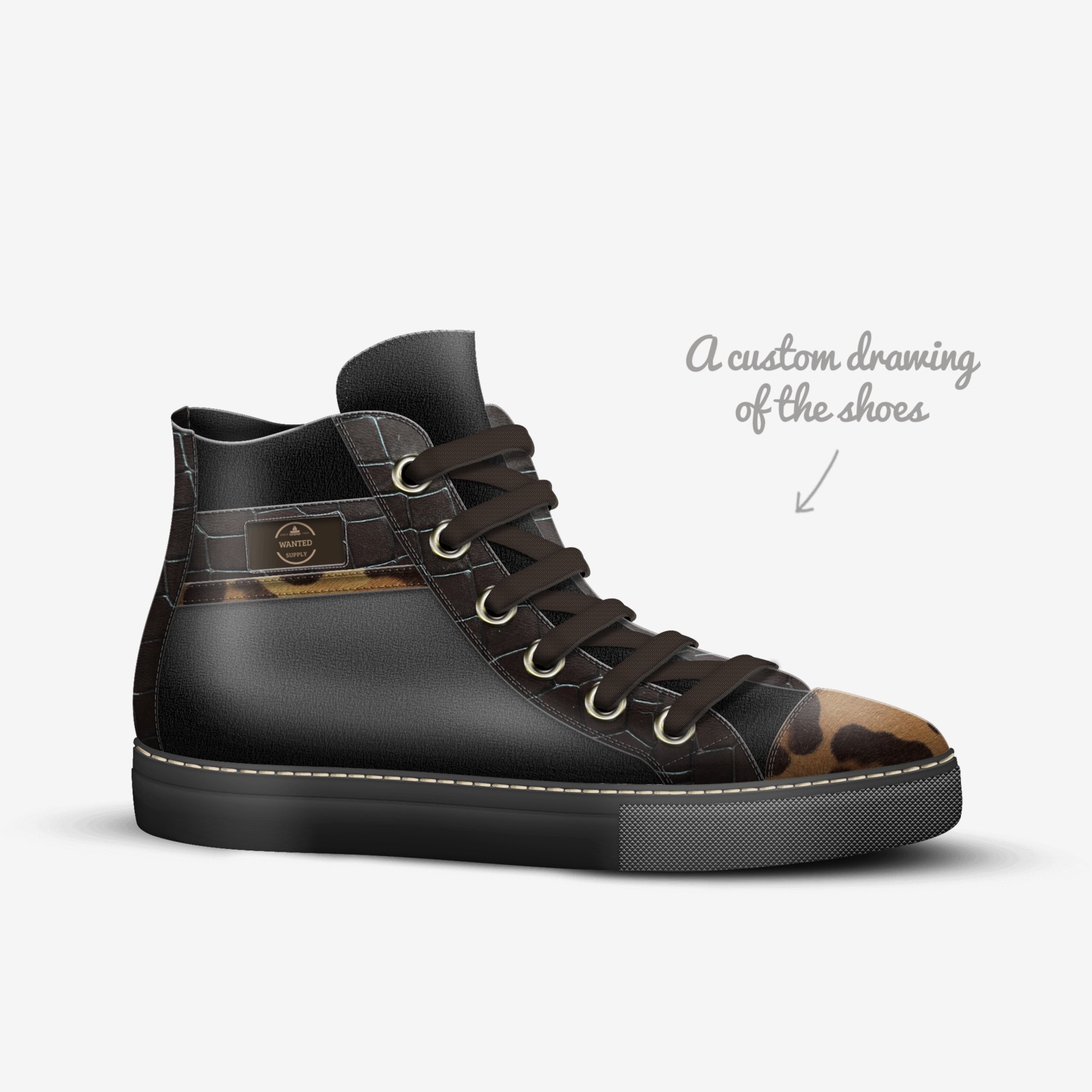 Wanted custom made in Italy shoes by Facts Only | Sketch view