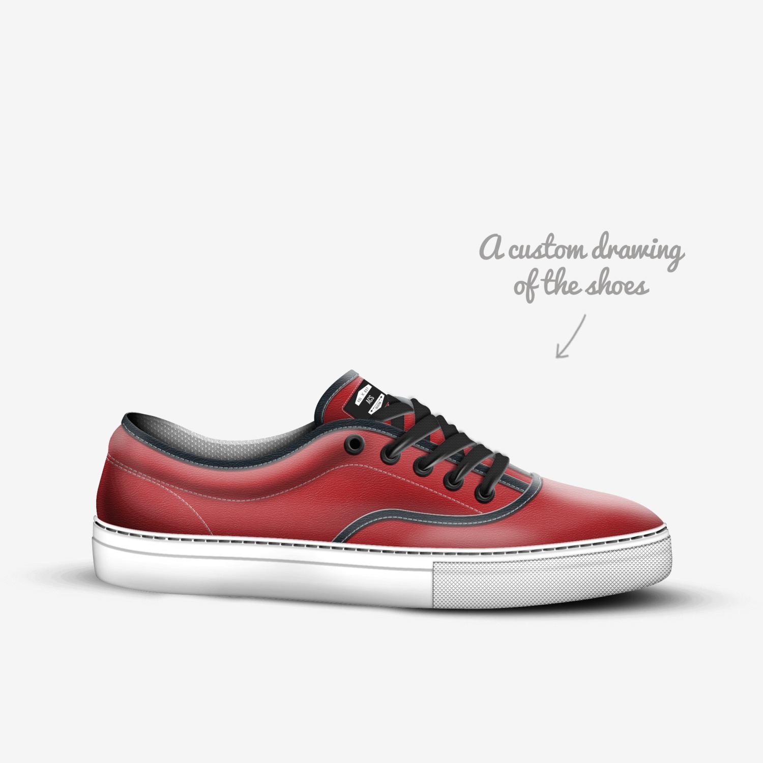 ACS custom made in Italy shoes by Junior Mhlanga | Sketch view