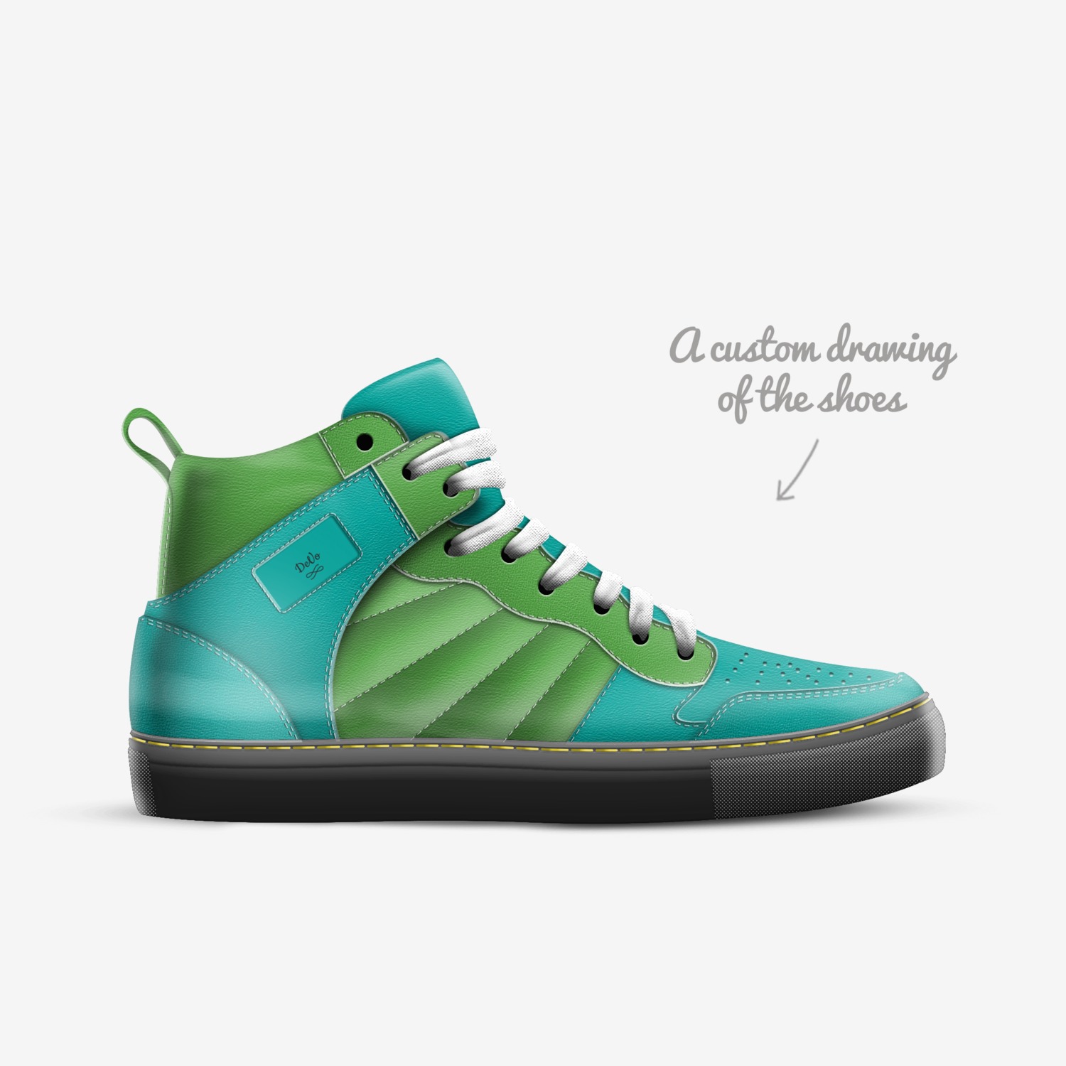 DeVo custom made in Italy shoes by Dillion Devore | Sketch view