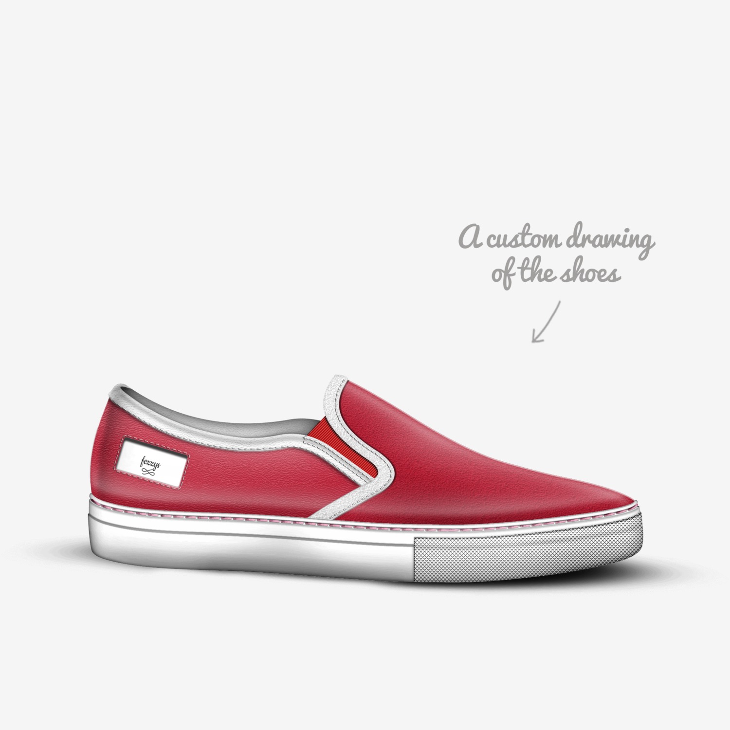 fezzys custom made in Italy shoes by Aidan Moynihan | Sketch view