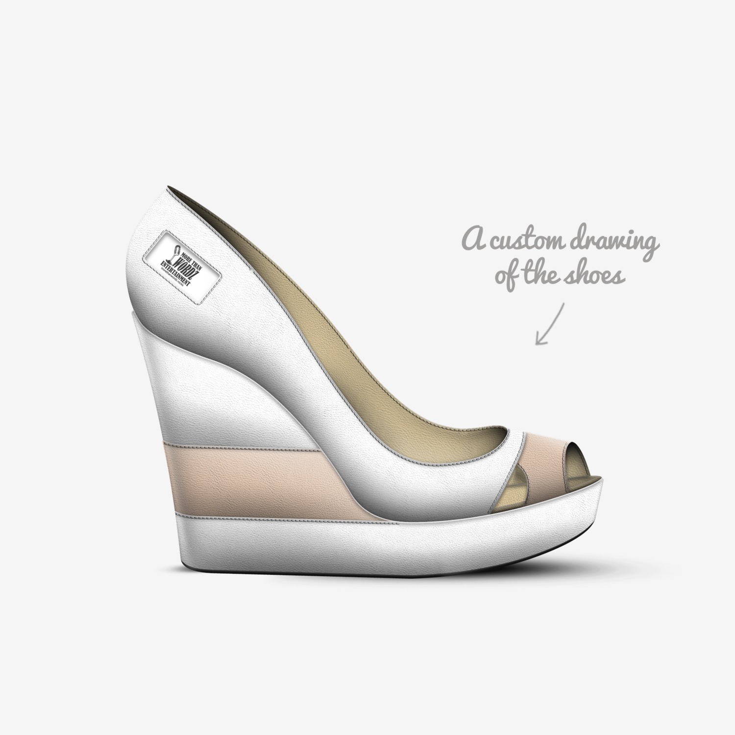 GREATNESS custom made in Italy shoes by Larry Demarcus Hill | Sketch view
