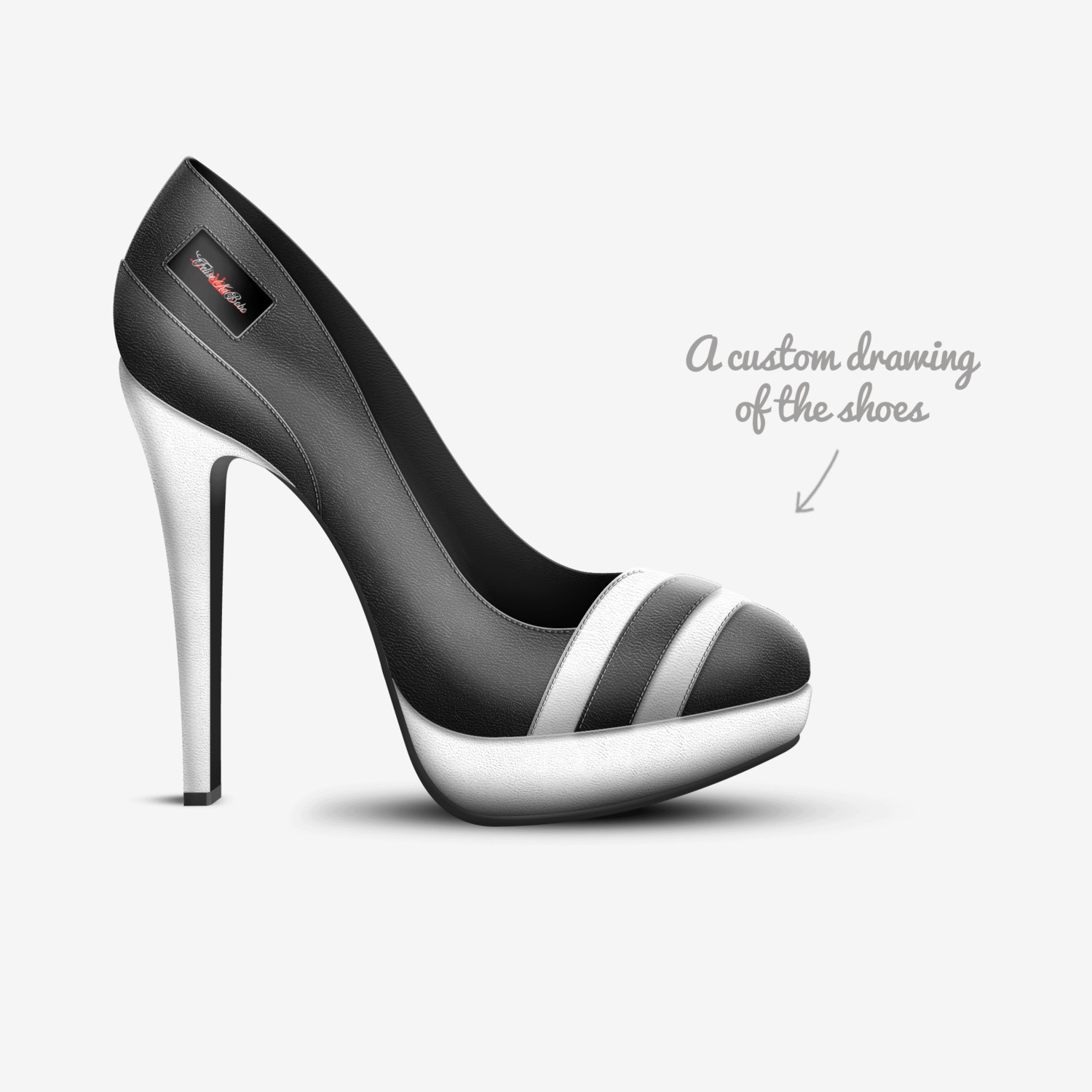 Felise KaBobo custom made in Italy shoes by Shamsud-din King | Sketch view