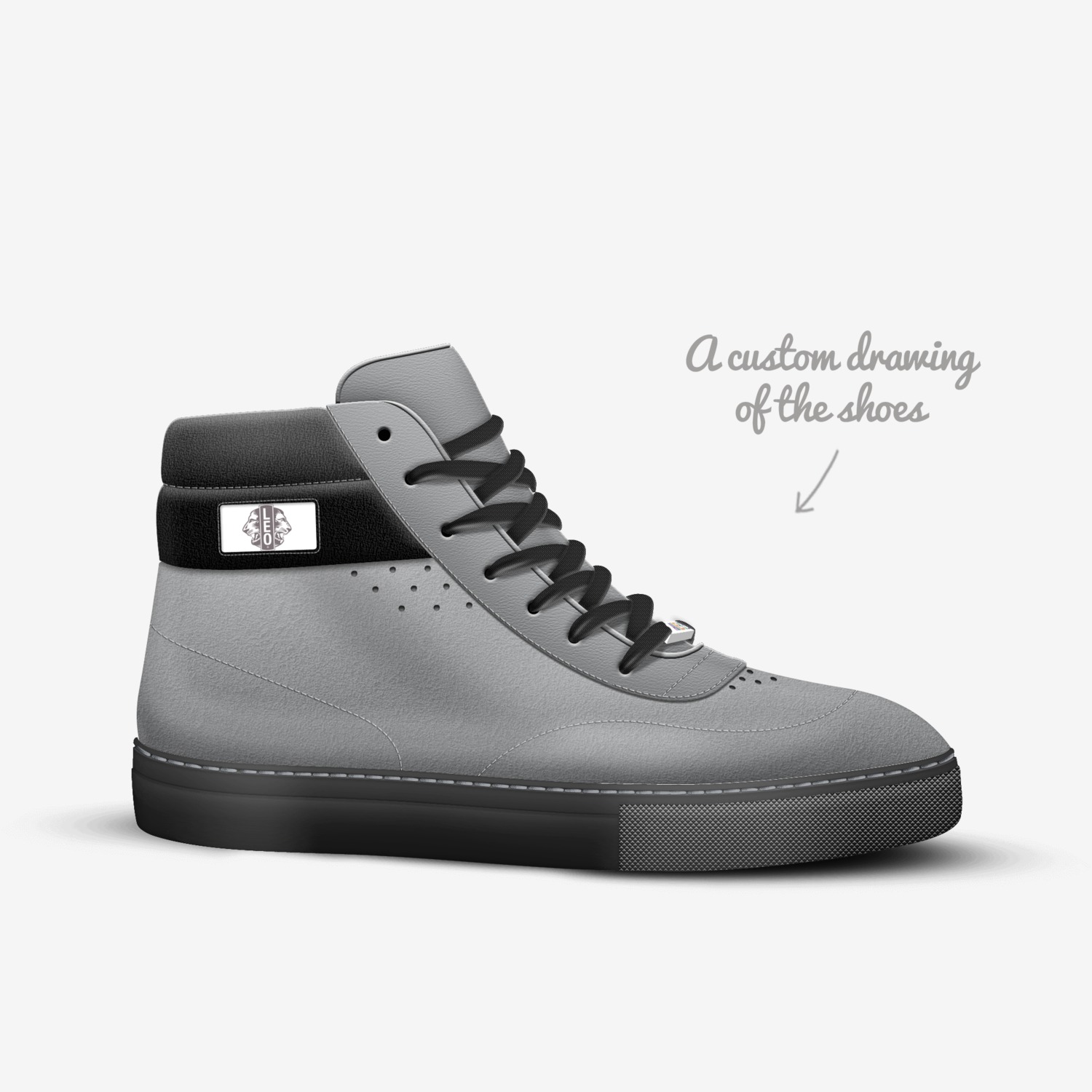 Leo Gang custom made in Italy shoes by Zayne Robbins | Sketch view