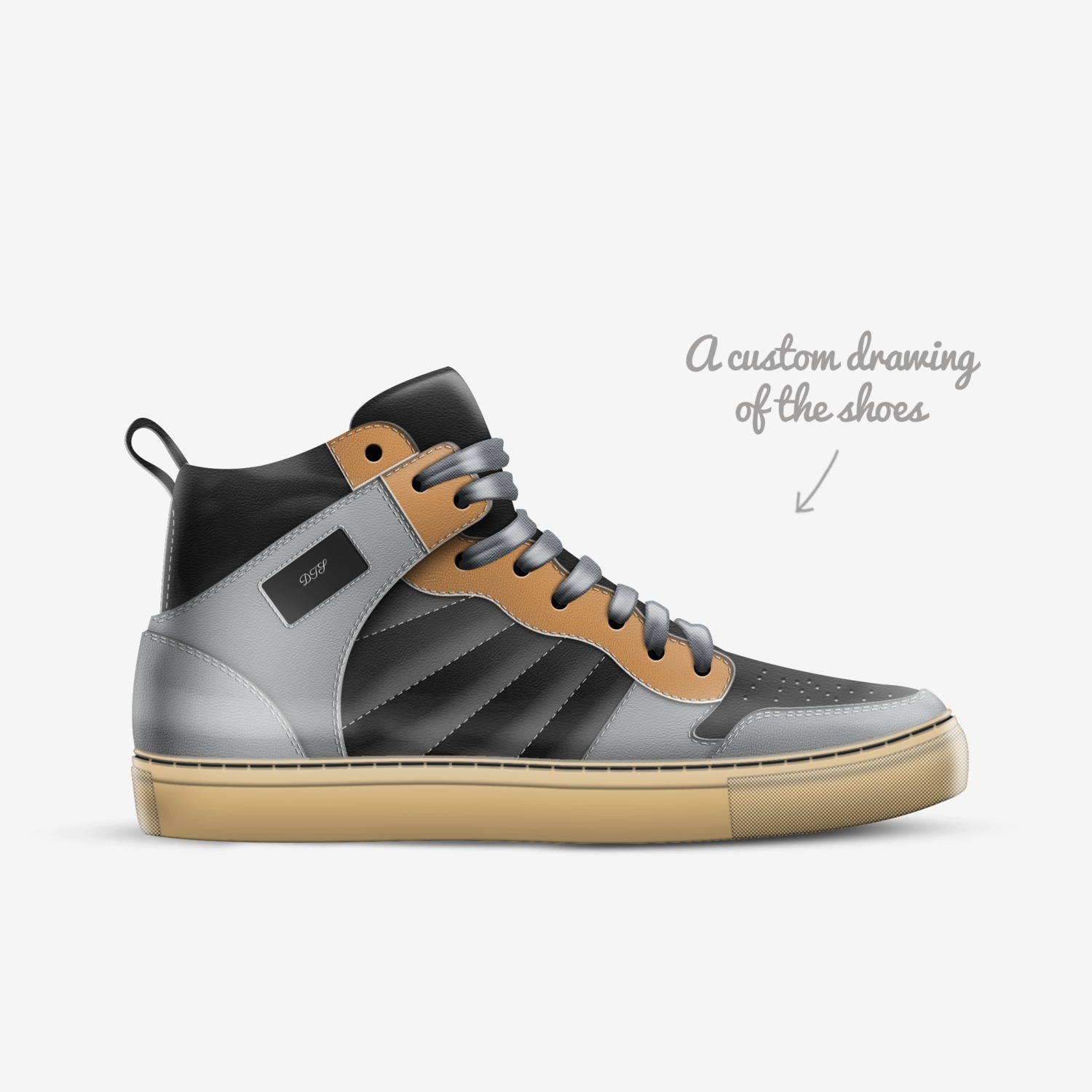 DTS custom made in Italy shoes by Kasey Blasko | Sketch view