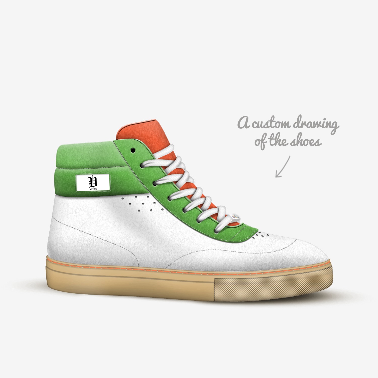 Vic's Ireland  custom made in Italy shoes by Brayden Murphy | Sketch view