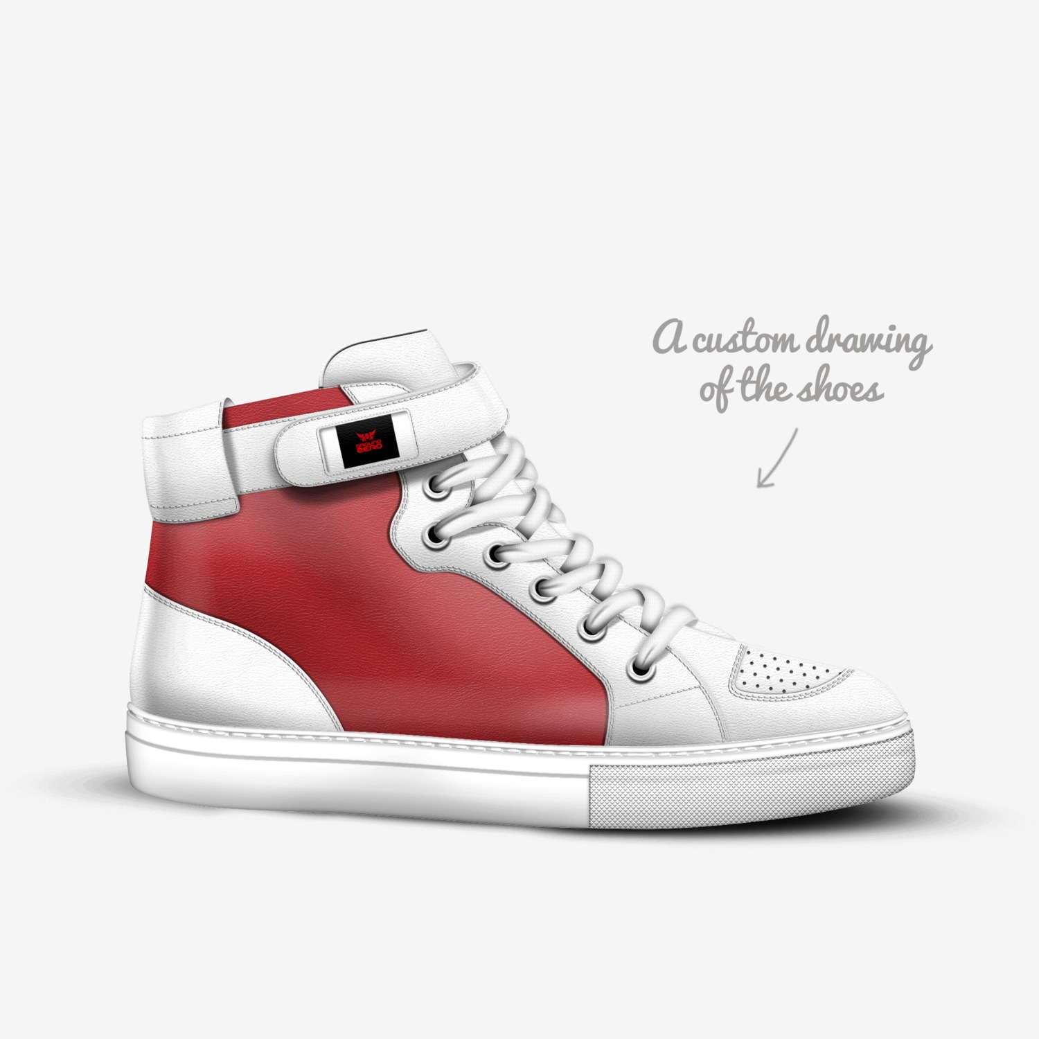 Ground Zero custom made in Italy shoes by Paul Boller | Sketch view