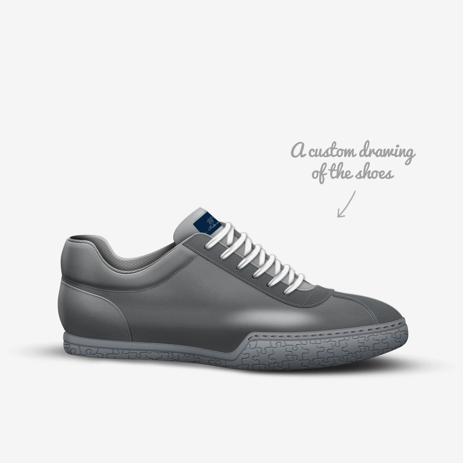 JJ'S custom made in Italy shoes by Jesse James | Sketch view