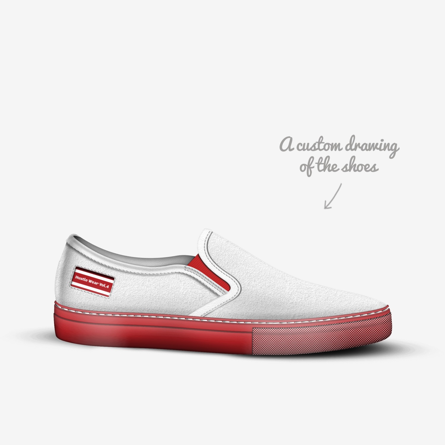 Hustle Wear Vol.4 custom made in Italy shoes by Thomas Granger | Sketch view