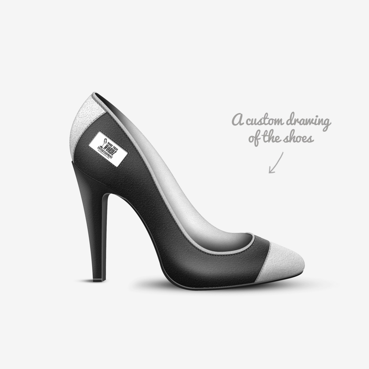 Ms. CEO custom made in Italy shoes by Larry Demarcus Hill | Sketch view