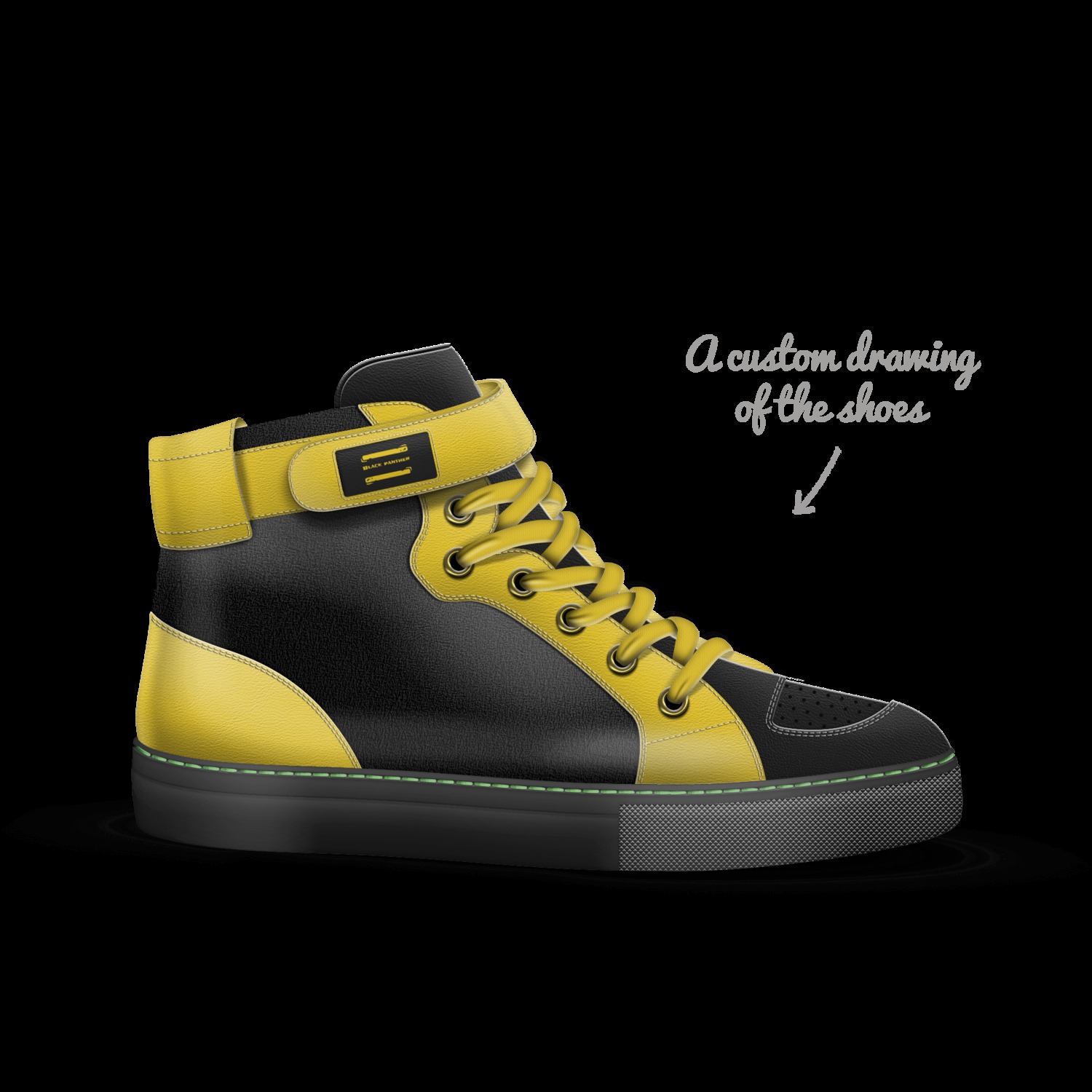 Black panther custom shoes outlet