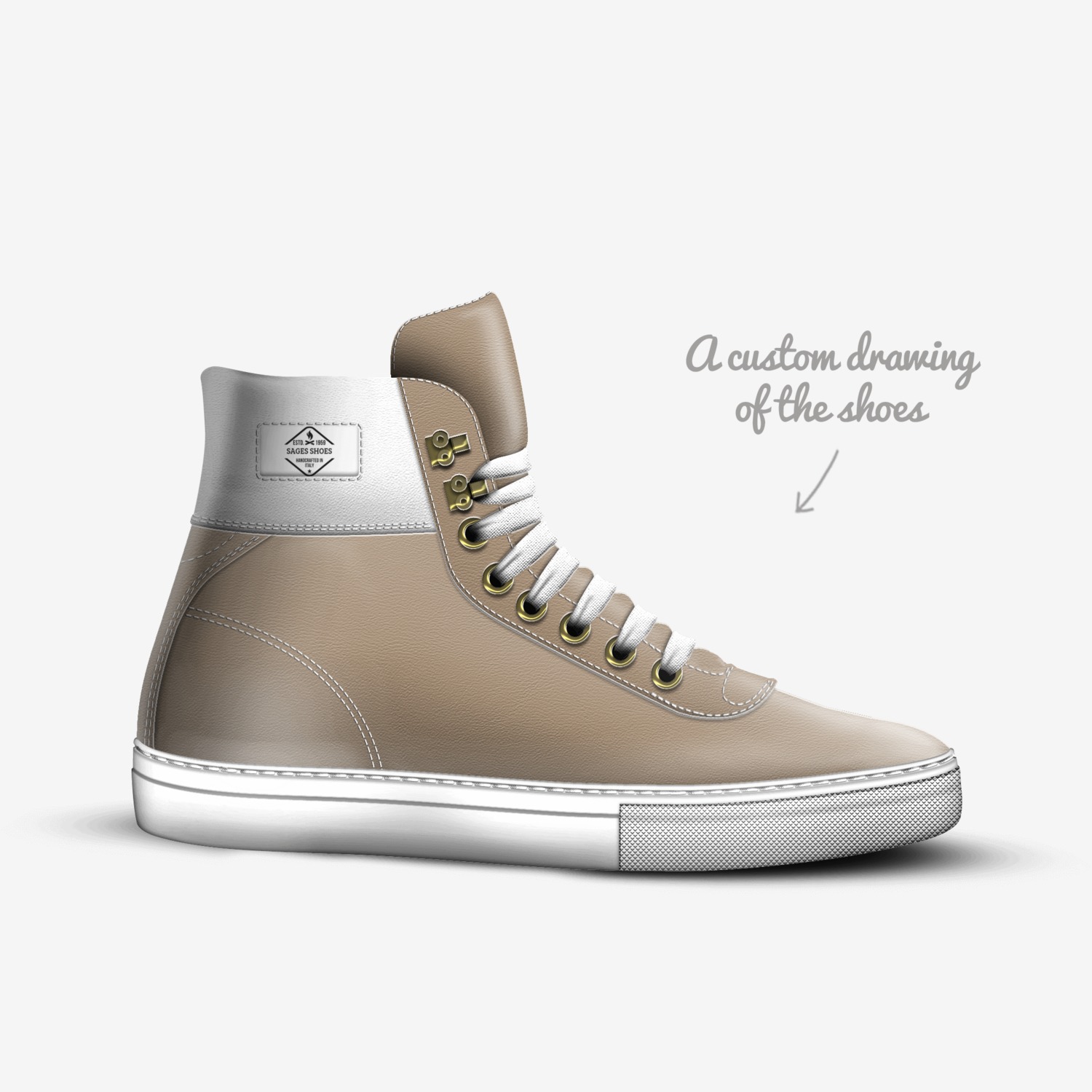 Sages shoes custom made in Italy shoes by Sage | Sketch view