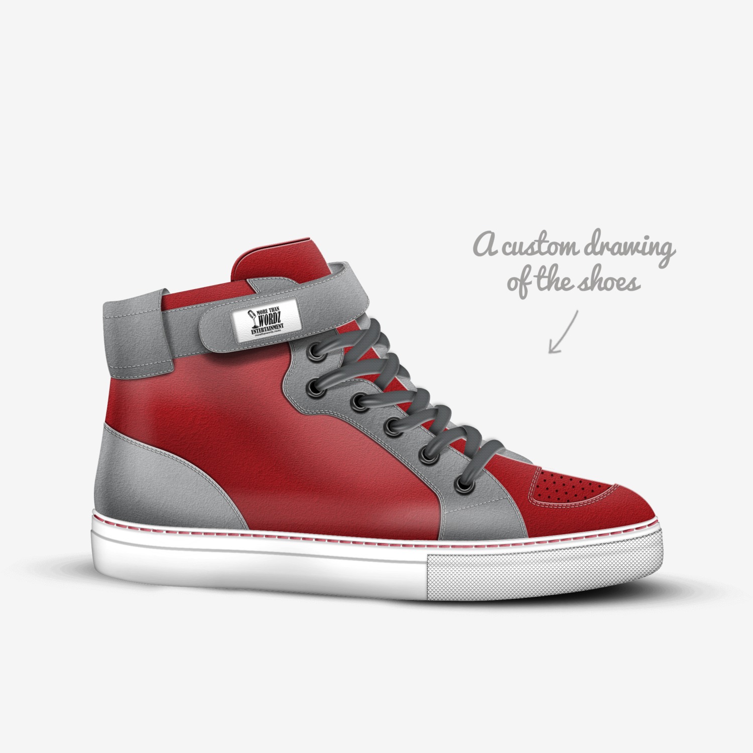 SUPERSTAR custom made in Italy shoes by Larry Demarcus Hill | Sketch view