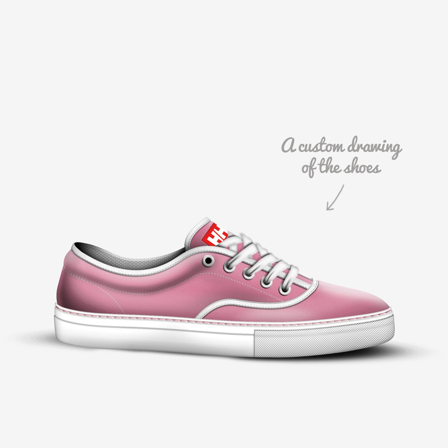 HH custom made in Italy shoes by Hafsa Hassan | Sketch view