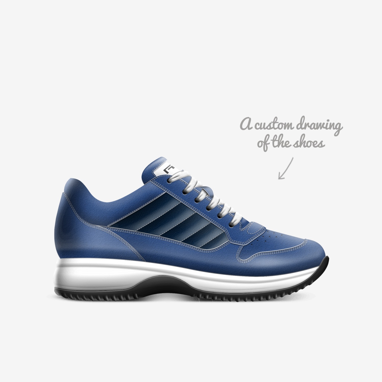RENN custom made in Italy shoes by Evangelos Fashion | Sketch view