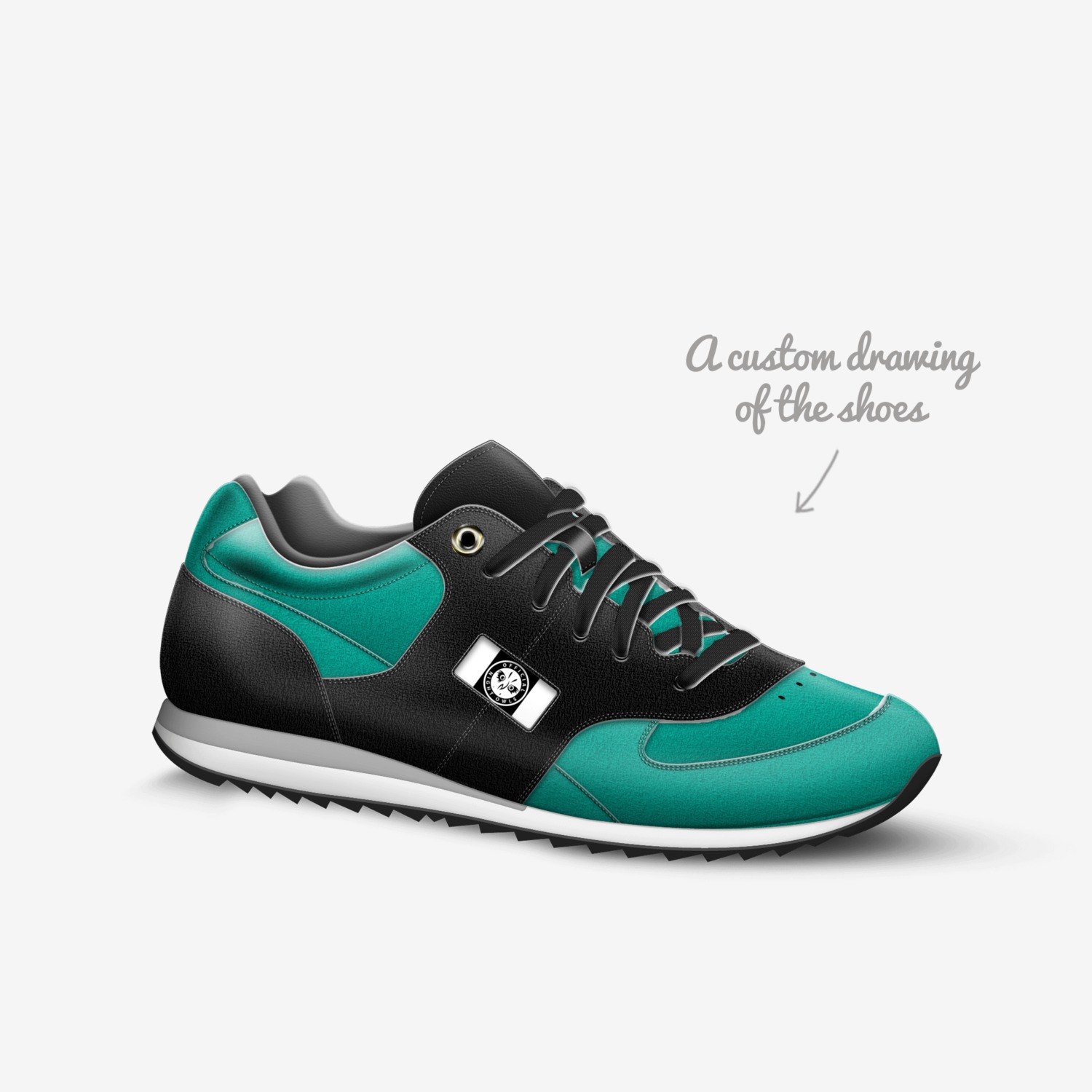 ono footwear custom made in Italy shoes by Kirk Ovie | Sketch view