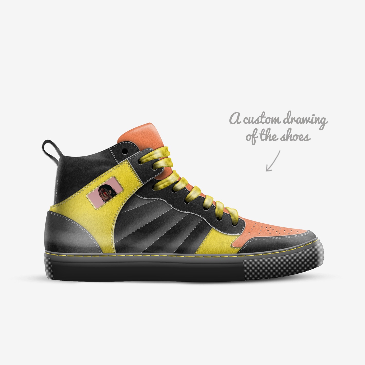 ZD's custom made in Italy shoes by Zykier Ssaa | Sketch view