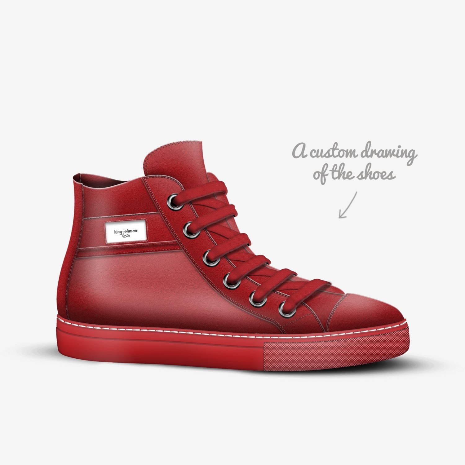 kingj custom made in Italy shoes by King Johnson | Sketch view