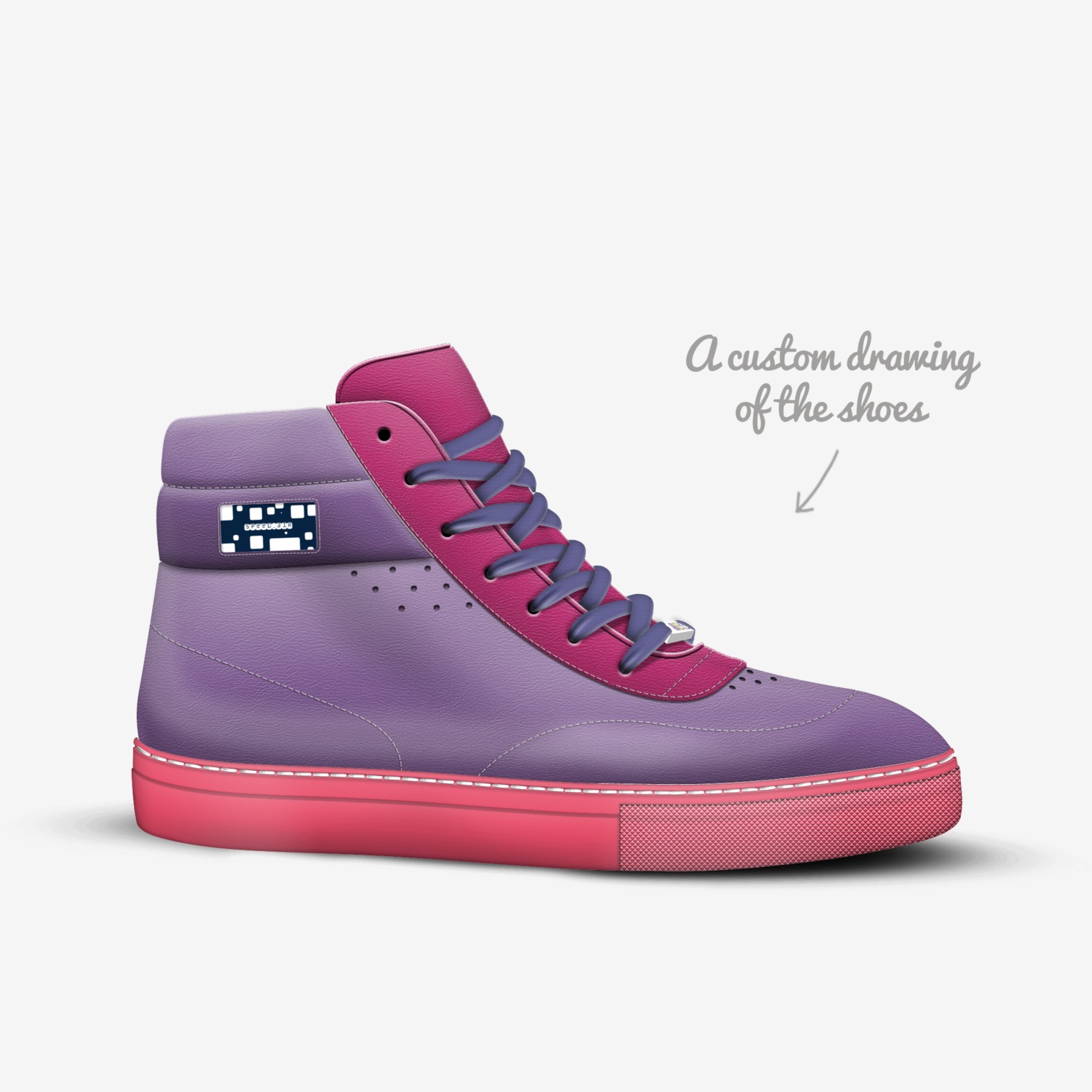 Speed_air custom made in Italy shoes by Taylor Middaugh | Sketch view