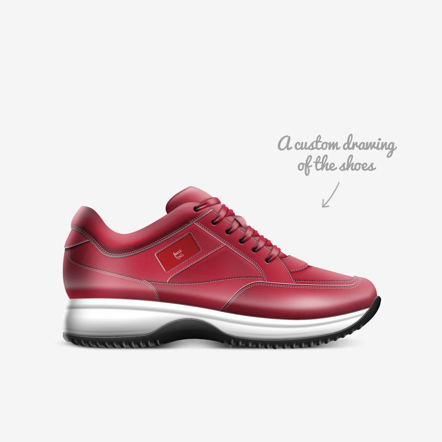 fucci custom made in Italy shoes by Jaylen.barnes | Sketch view