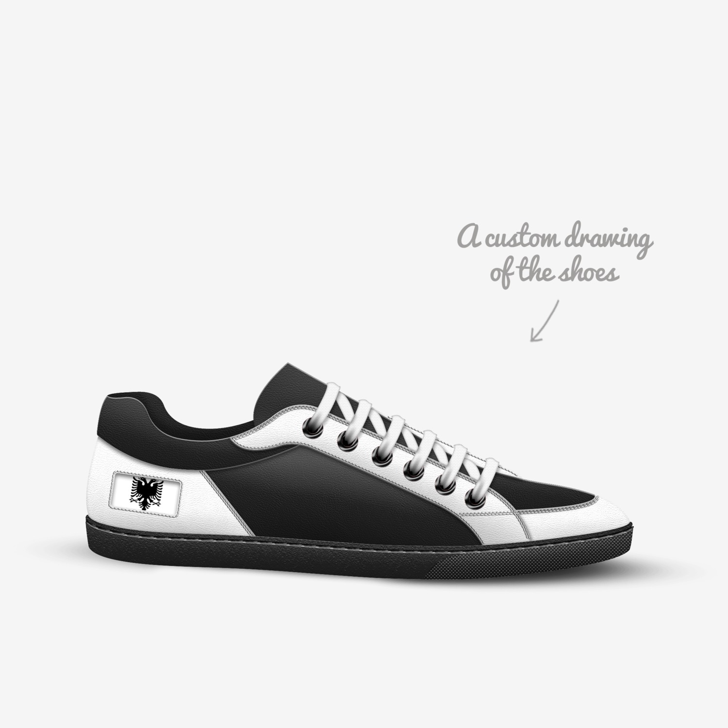 Gashi custom made in Italy shoes by Leah | Sketch view