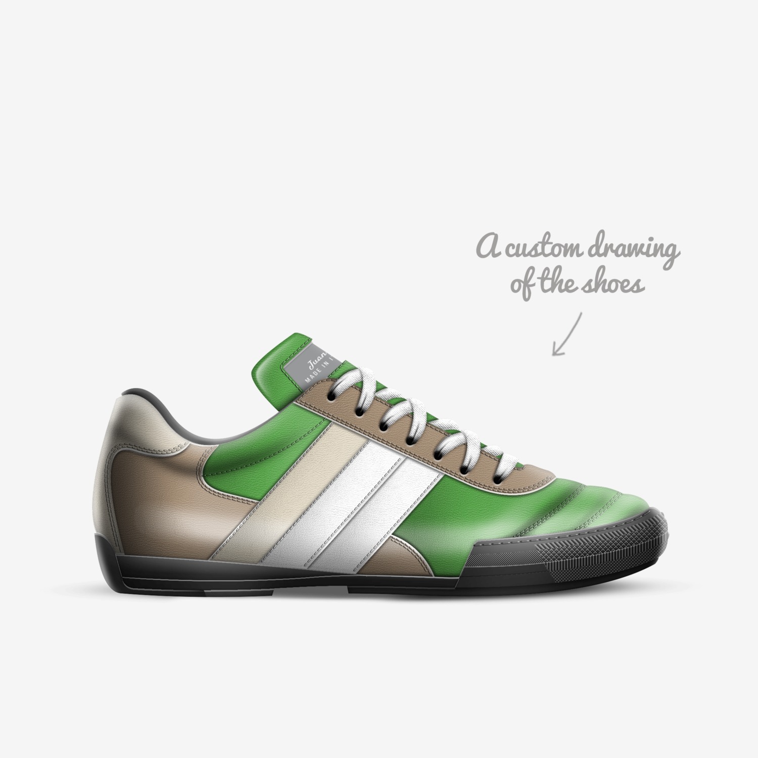 Juan  custom made in Italy shoes by Juan | Sketch view