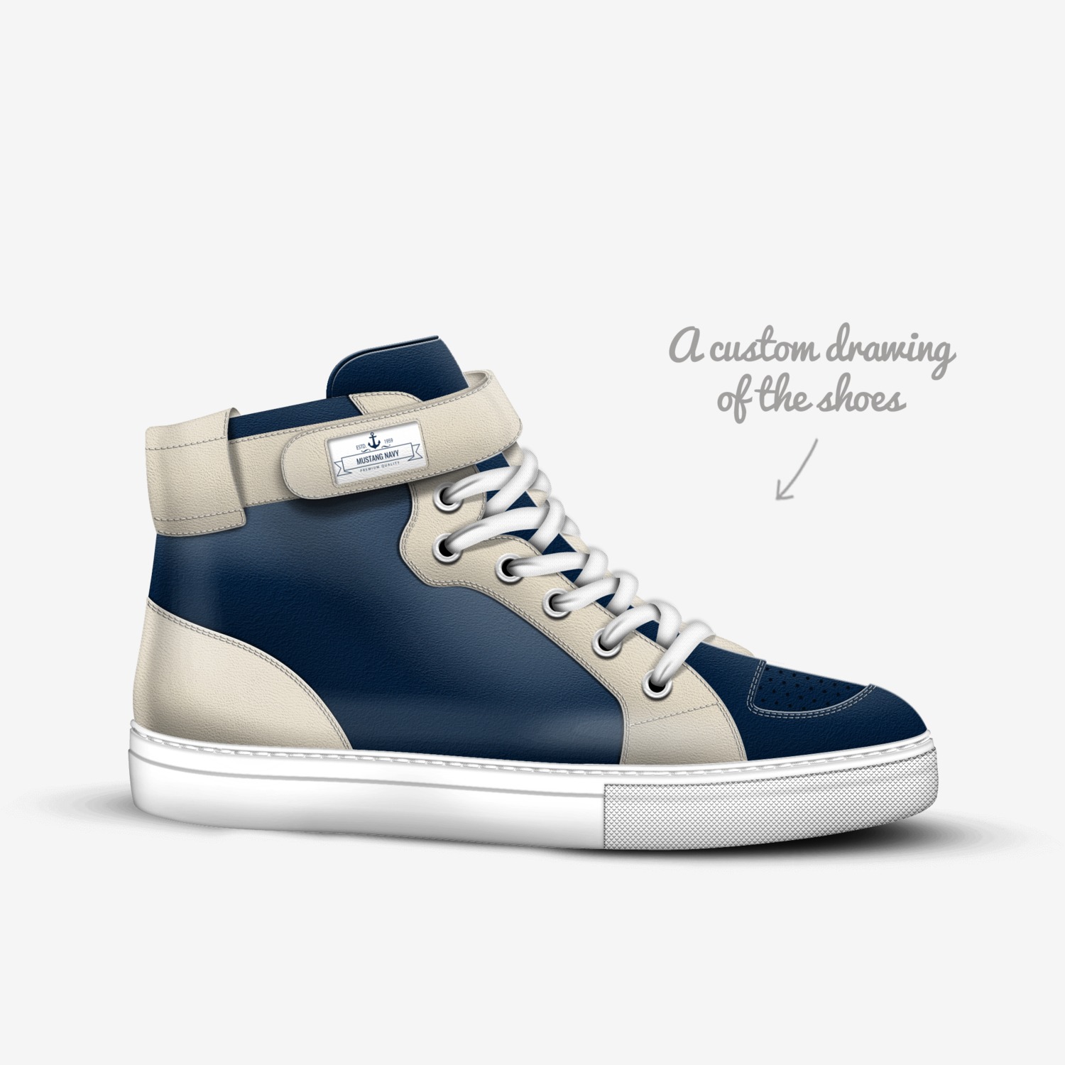Mustang Navy A Custom Shoe Concept By Jadon Simpson