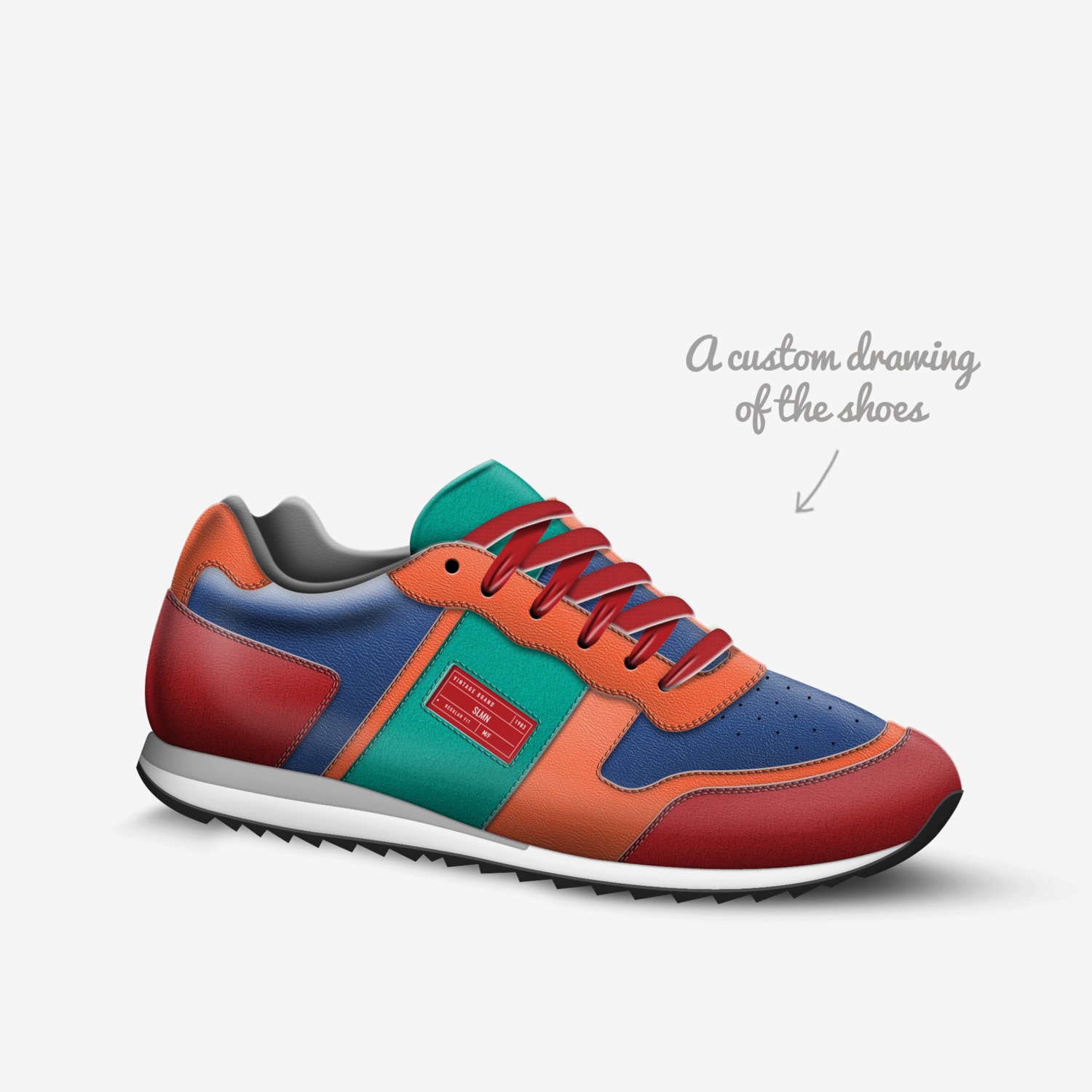 SLMN custom made in Italy shoes by David Solomon | Sketch view