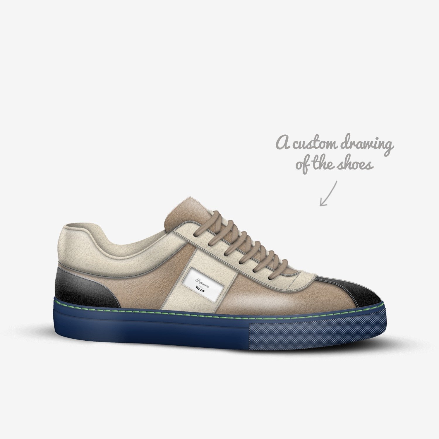 G2 custom made in Italy shoes by Mike Royster | Sketch view